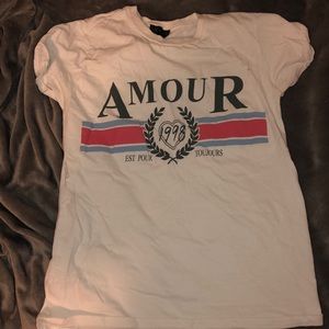 Topshop “amour” t shirt